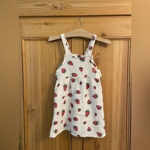 Strawberry Print Organic Cotton Dress